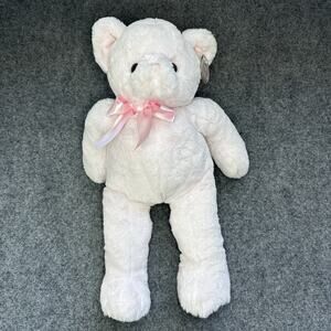 Bear Plush Stuff Animal 19” Bearington Baby Collection Pink Teddy Baby’s 1st NWT